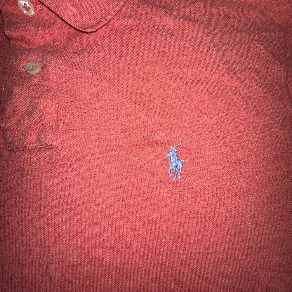 Ralph Lauren Mens Polo Shirt Large (L) Orange Classic Prep